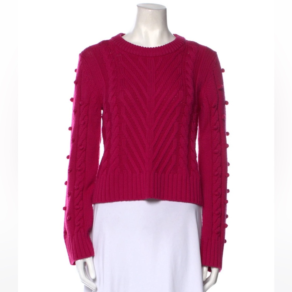 A.L.C. Wool Pink Cable Knit Sweater